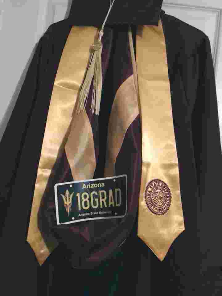 Masters Cap, Gown & Hood